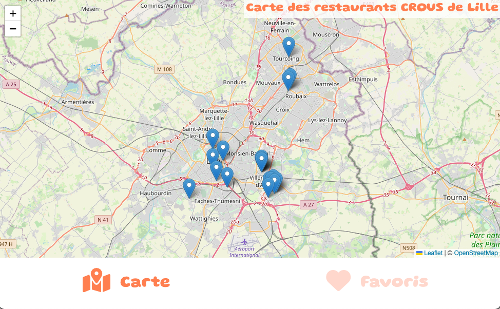 Projet carte CROUS Lille